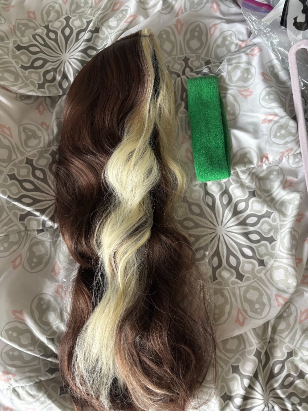 Rogue X-Men Women's Costume Cosplay + Wig & Headband - Picture 2 of 10